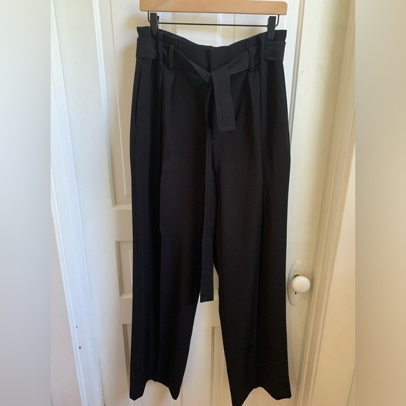 Vince Pleated Black Trousers Size 10 - Picture 2 of 6